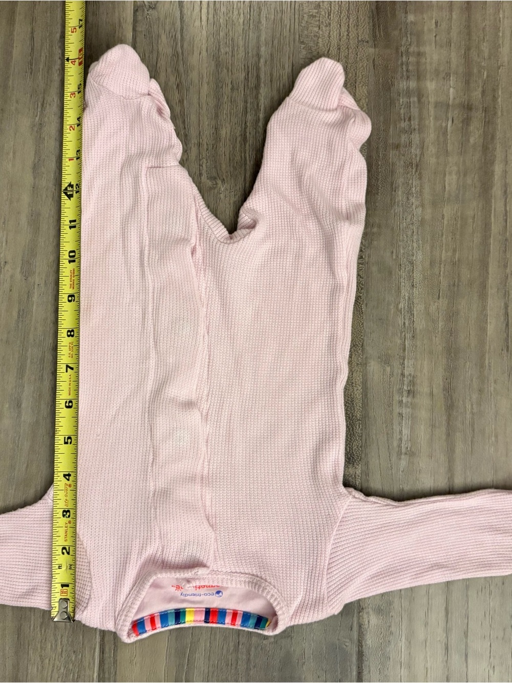Magnetic Me Pink Waffle Knit Modal Magnetic Footie Sleeper Newborn - Picture 3 of 6